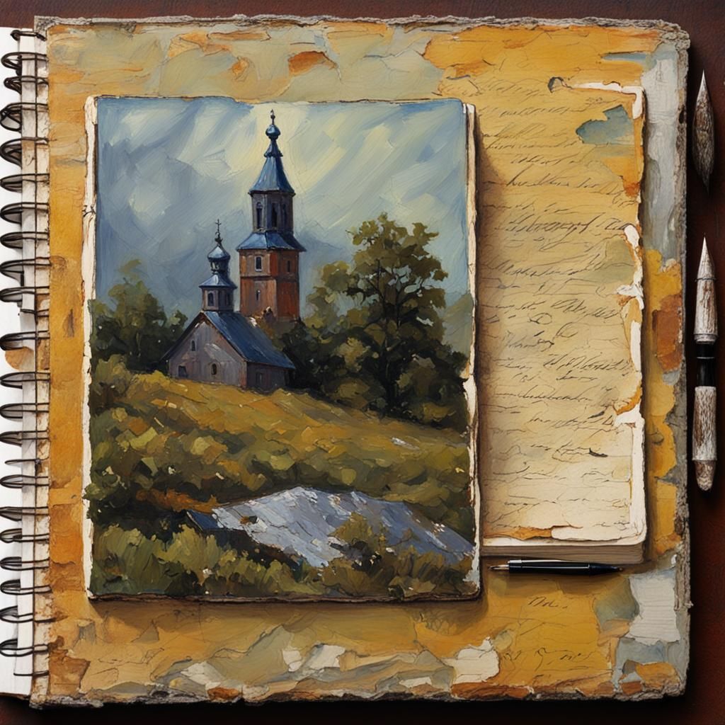 Notebook Surrounded by Glass Beads in Ocean Waves