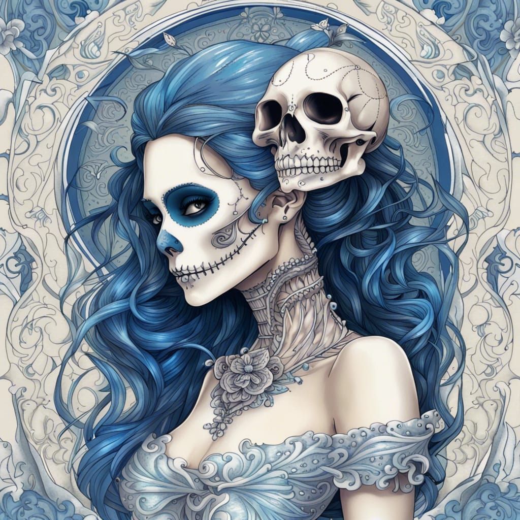 Catrina in blue