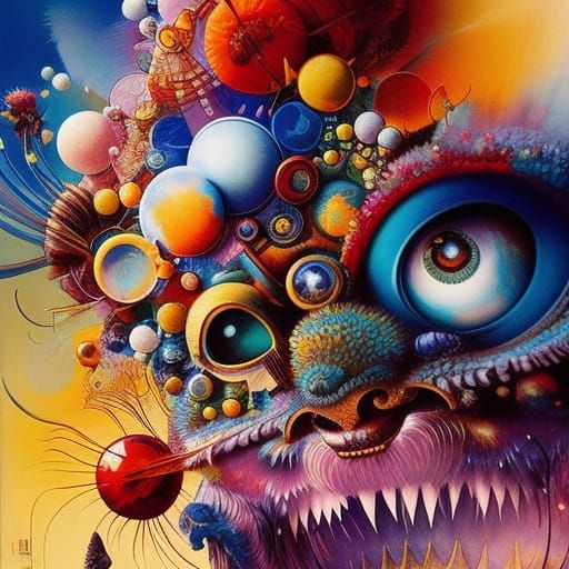 Molecular Toxic Liquid in Dark Fantasy Style