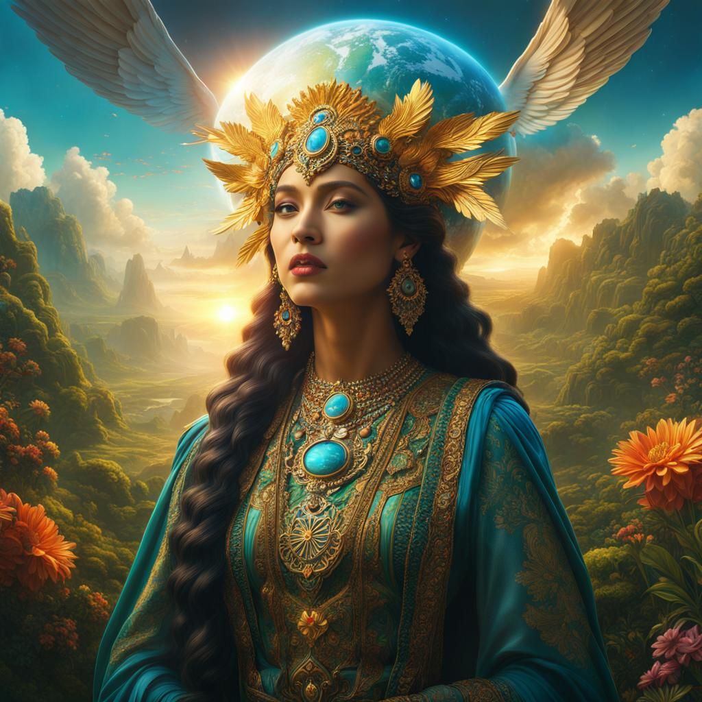 Goddess Gaia: An Epic Digital Matte Painting