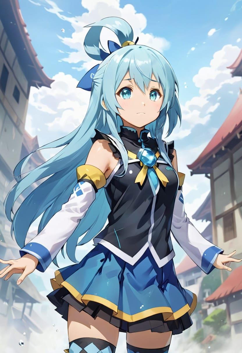 Water Goddess in Fantasy Armor