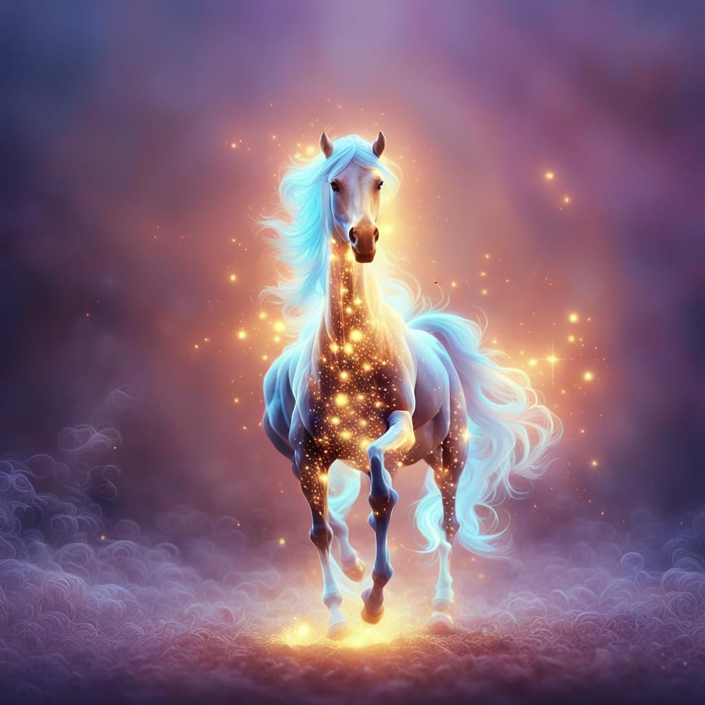 Ethereal Horse of Light and Flame
