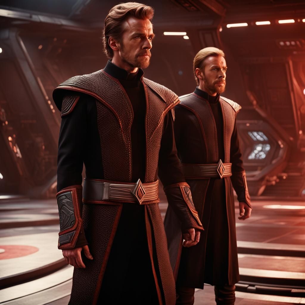 Star Trek Klingon and Starfleet Crossover Art