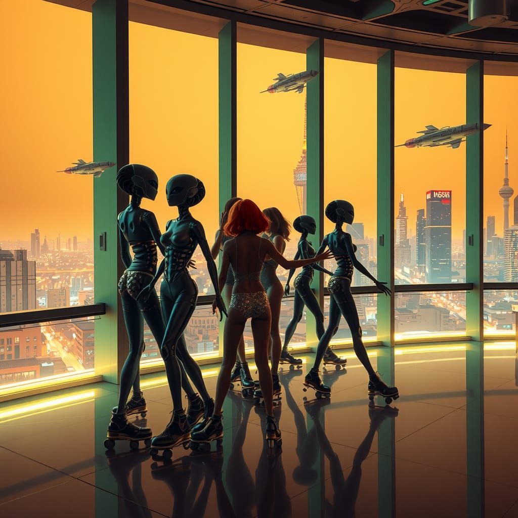 Martian Disco: Robots and Aliens Dancing