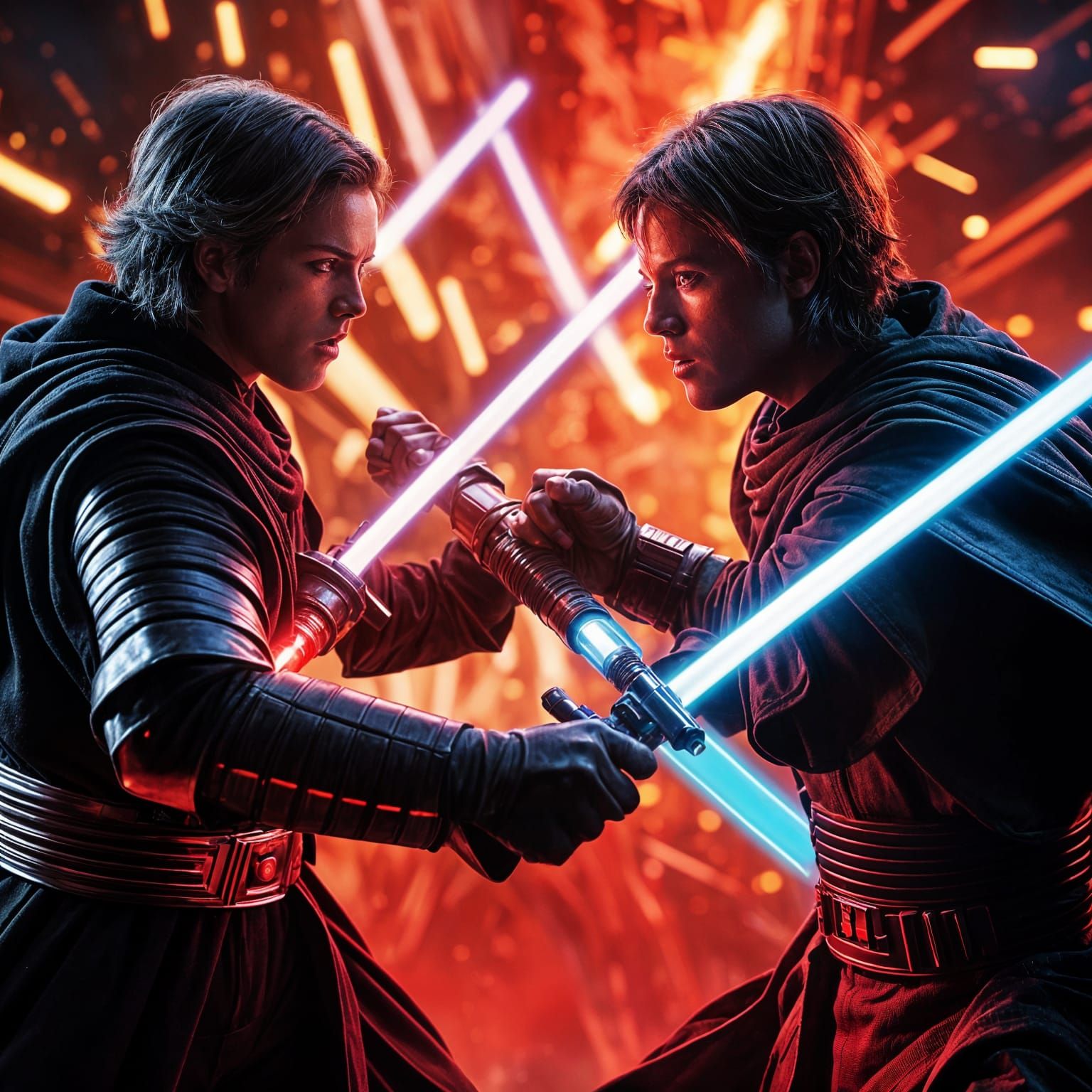 Epic Lightsaber Battle