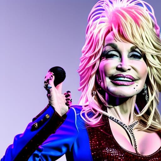Dolly Parton Portrait in 8K UHD