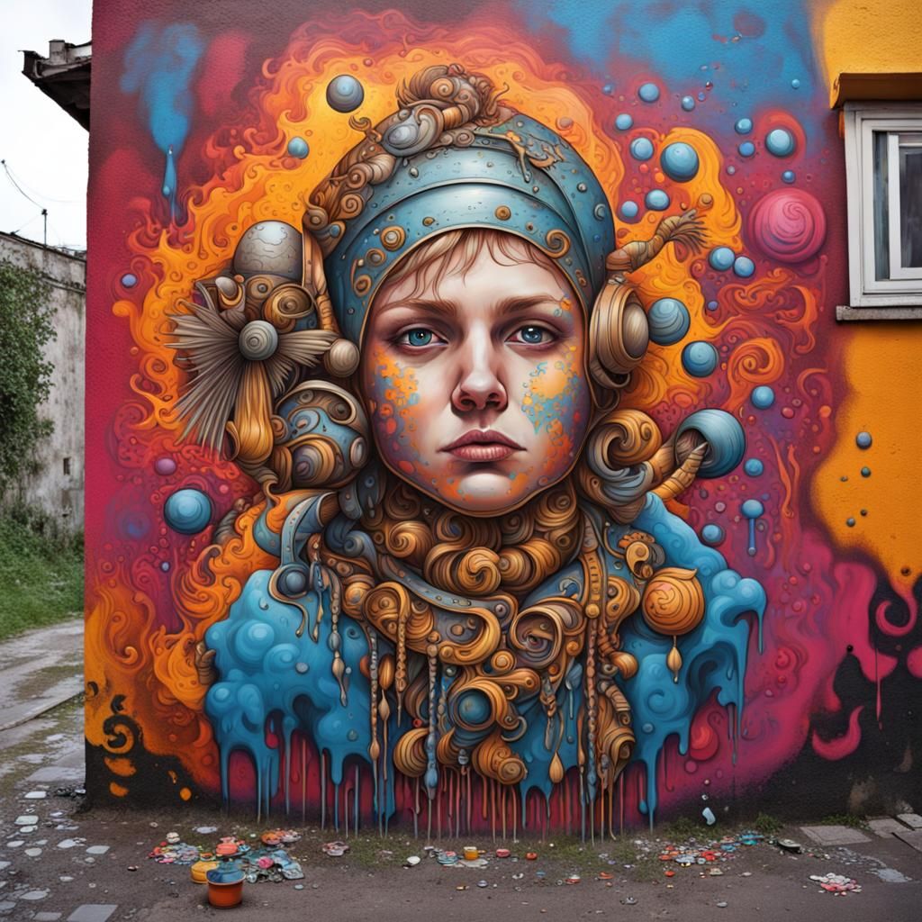Ukrainian Folk Tales in Graffiti Art Style