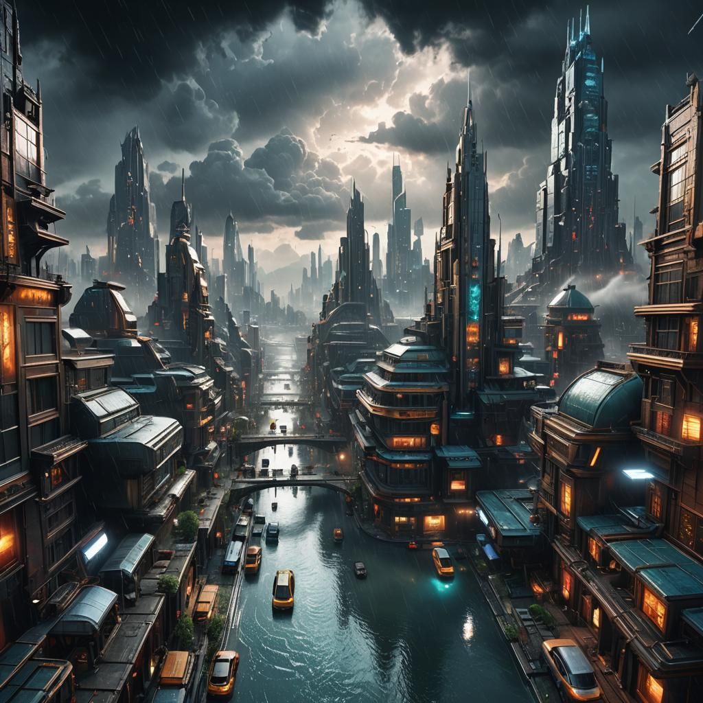 Futuristic Cityscapes: Detailed Matte Painting in Unreal Eng...