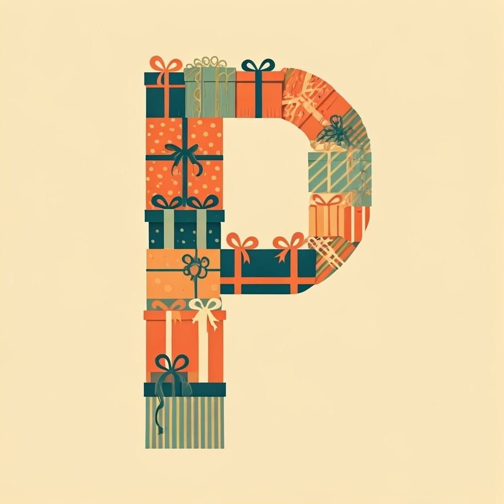 Whimsical Gift Wrapping Art Inspired by Mid-Century Modern S...