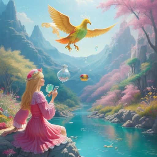 Queen's River of Balance: Candy Art Phoenix