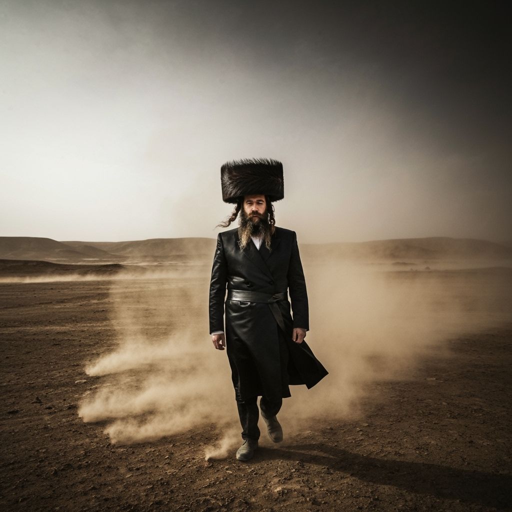 Man in Wilderness Landscape