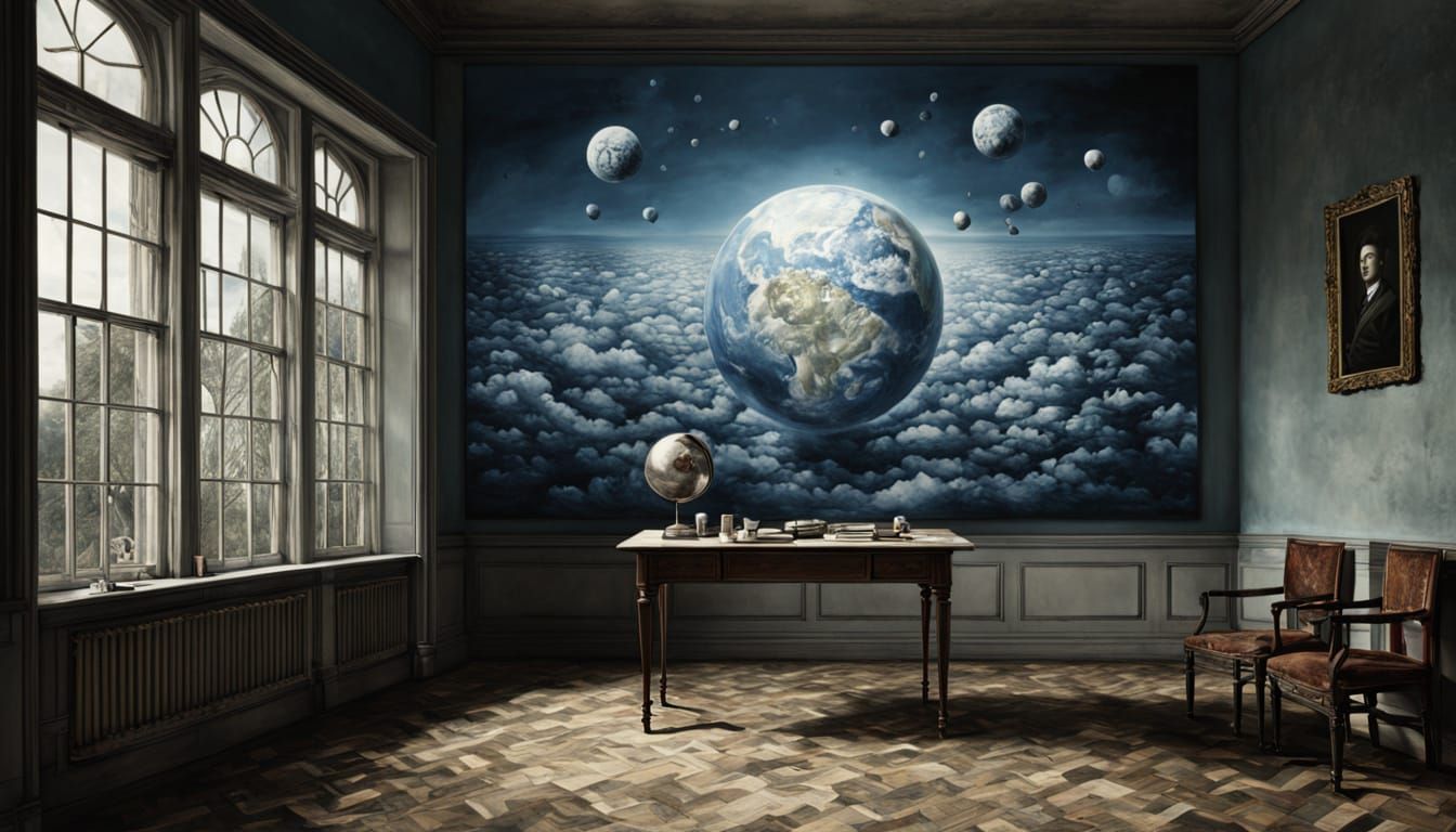 Metaphysical Painting of Deep Heart Questions in Surrealist ...