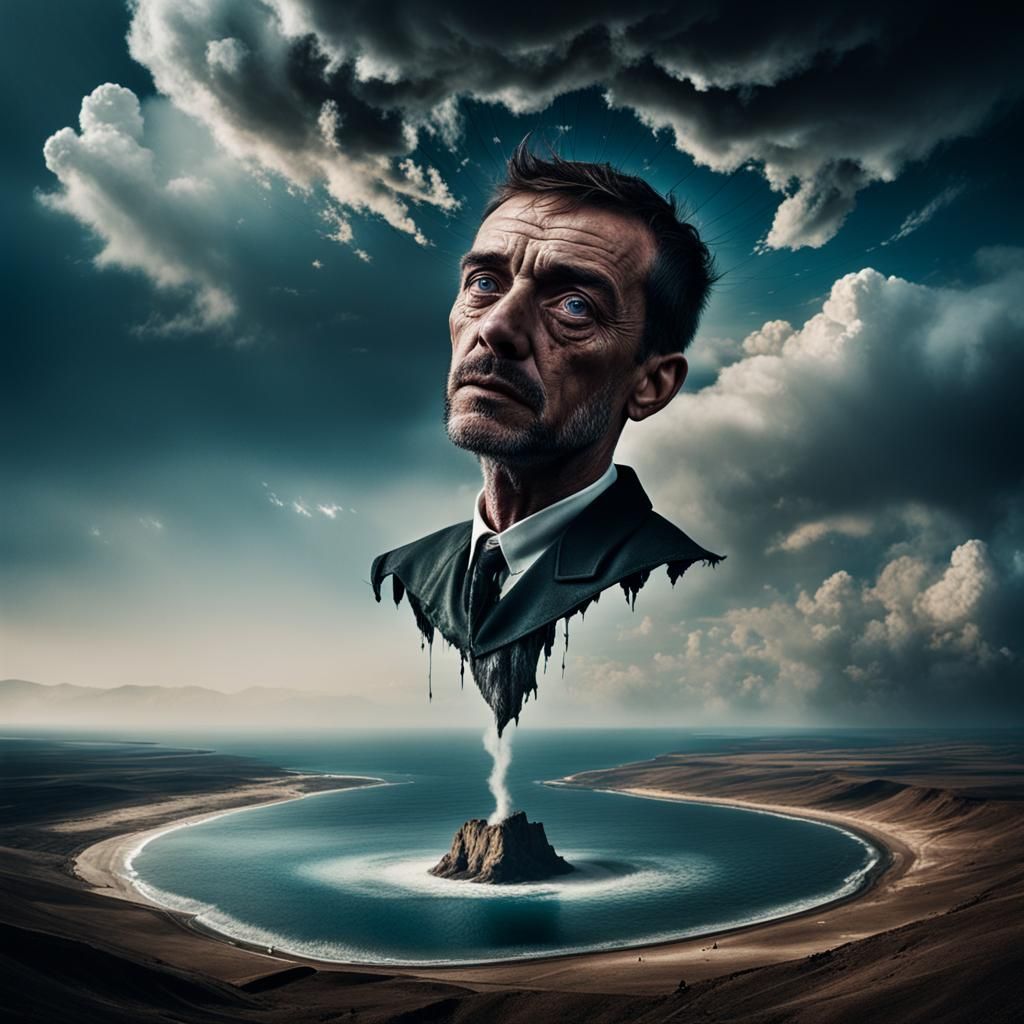 Surreal Dream Portrait with Tilted Angles