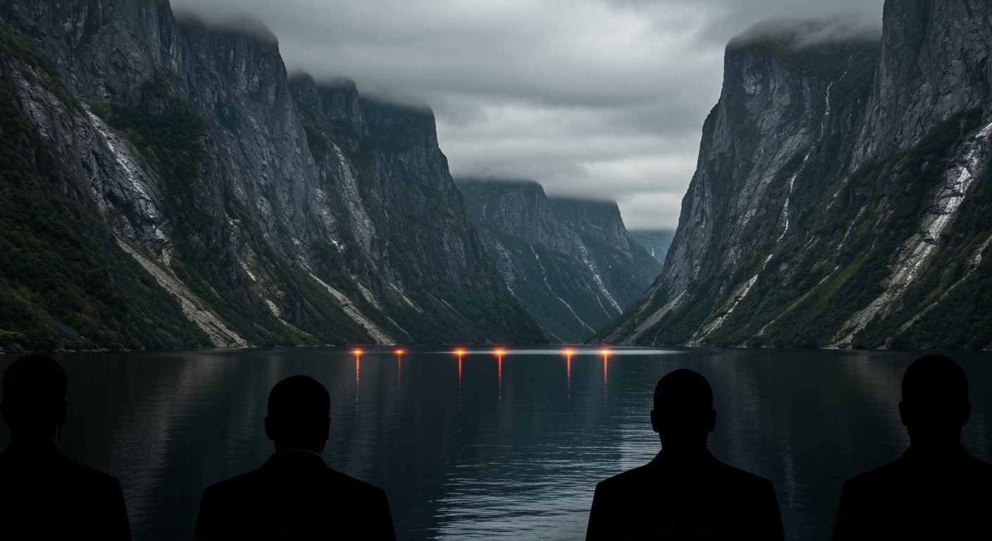 Norwegian Fjords with UFOs and Men in Black