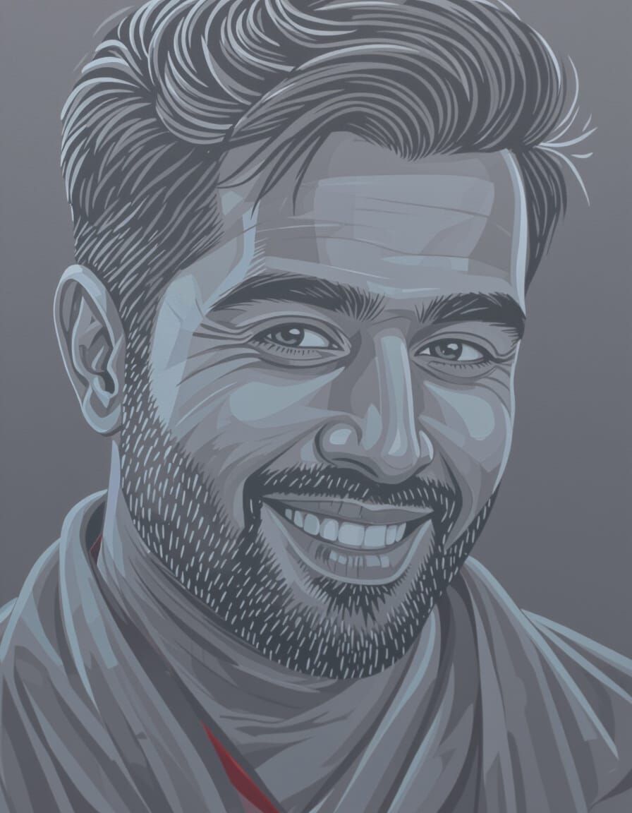 Handsome Man in Velvet Robes: Impressionist Masterpiece