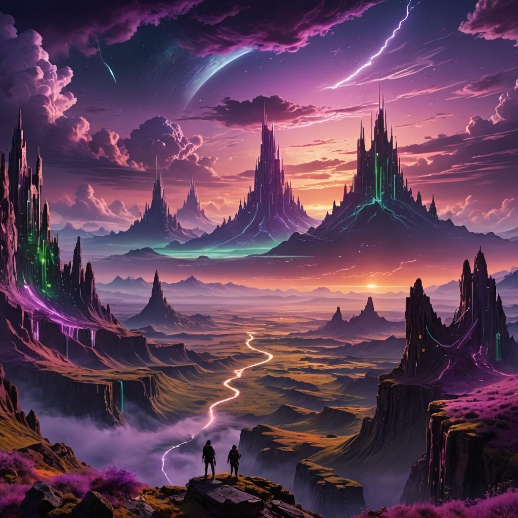Holo Kolo Molo in Futuristic Fantasy Landscape
