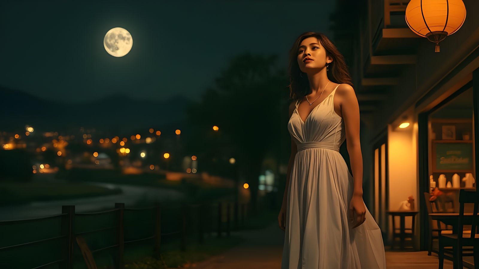 Emotional Music Video with Moonlit Landscapes
