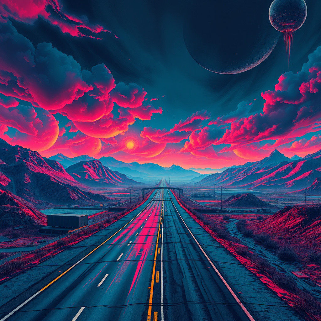 Hellish Highway: Graffiti Street Art in Polychromatic Style