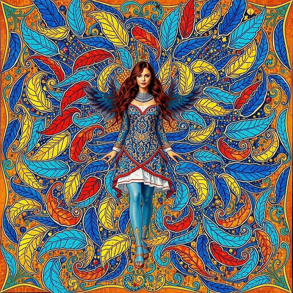 Feathered Woman: Wings of Courage and Beauty