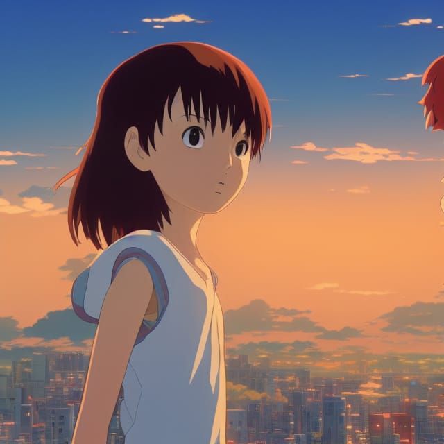 Dreamcast Gamecube Hybrid in Ghibli Anime Style