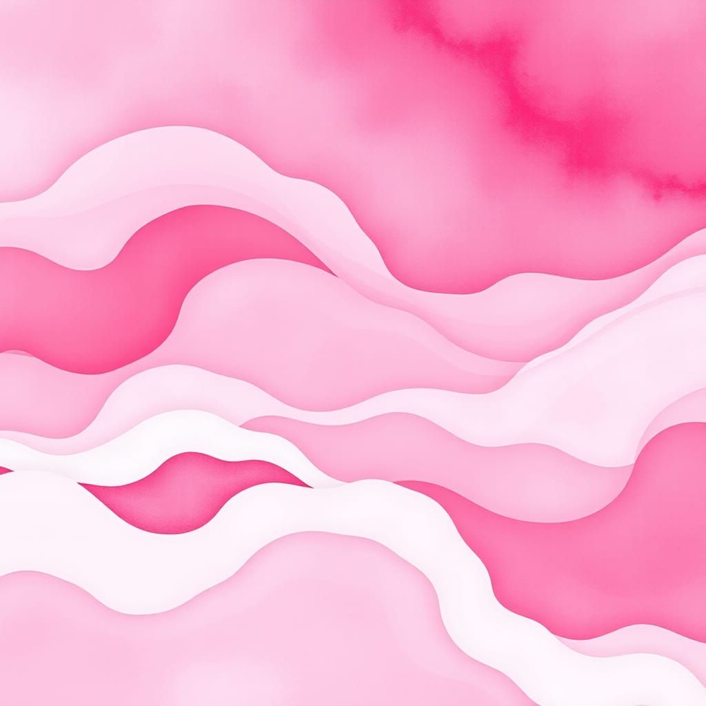 An abstract piece using shades of pink to create a vibrant a...