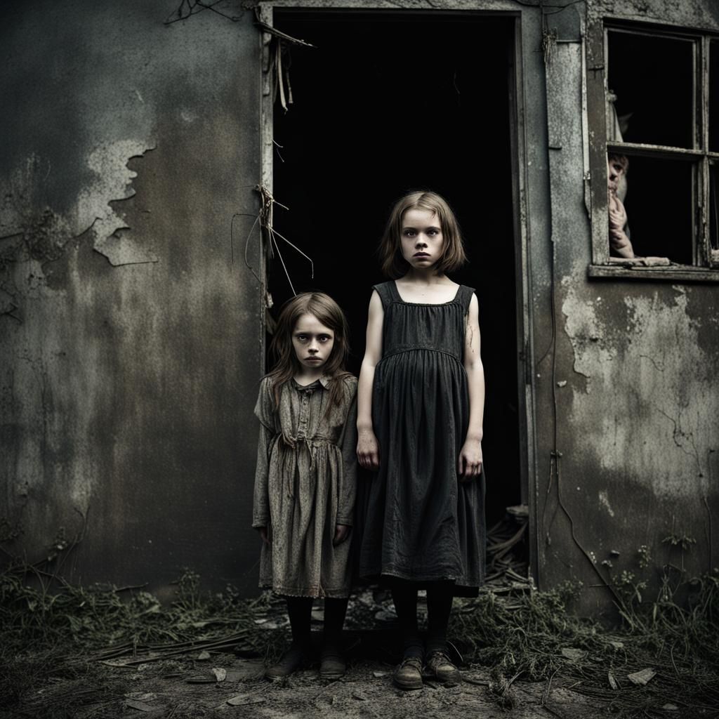 Eerie Witch Lurks Near Children's Derelict Home