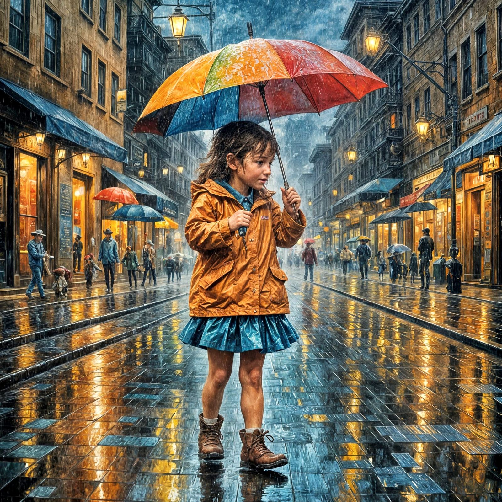 Misty Landscape in Dreamy Oil Painting