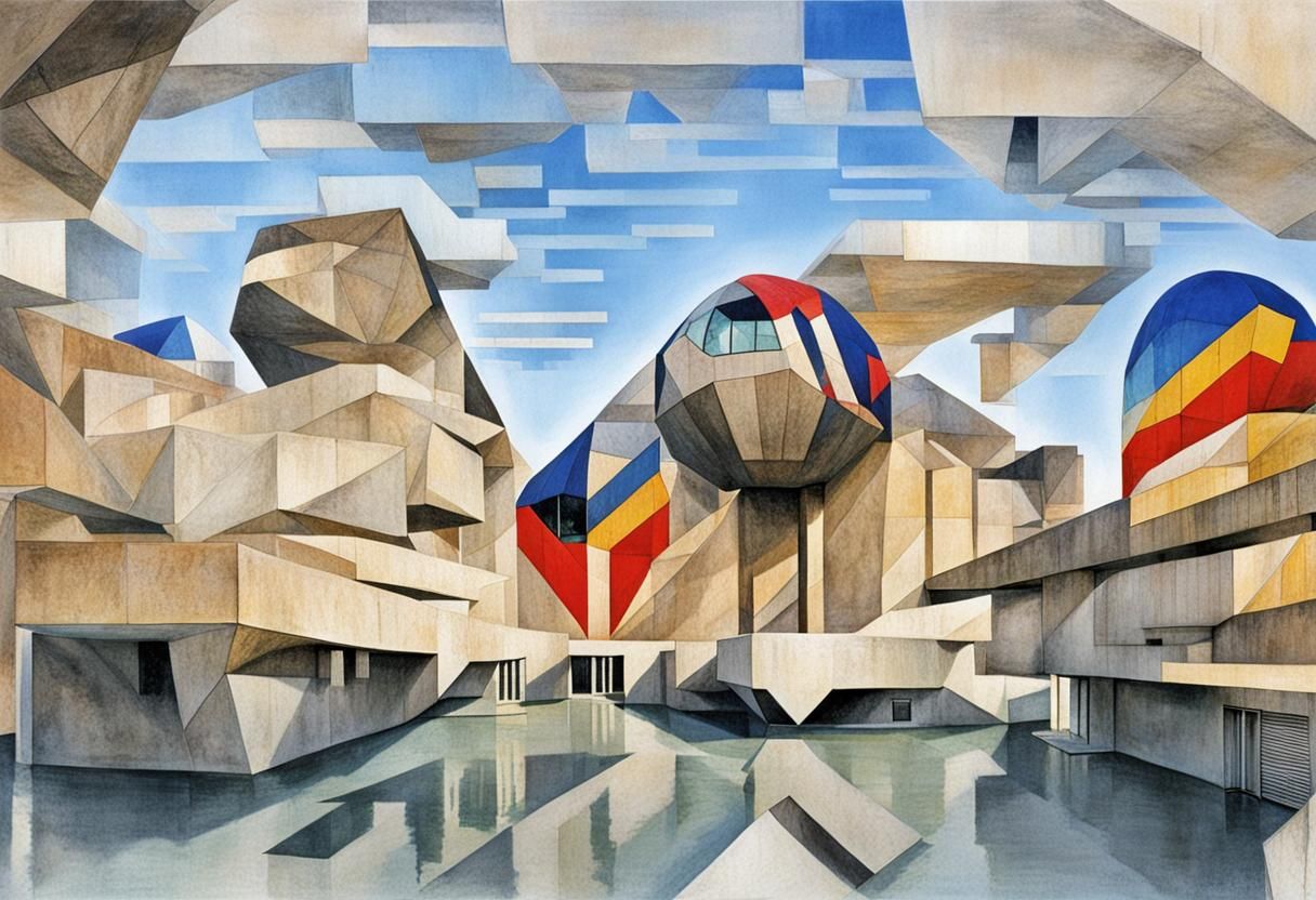 AI Image of Brutalist Architecture