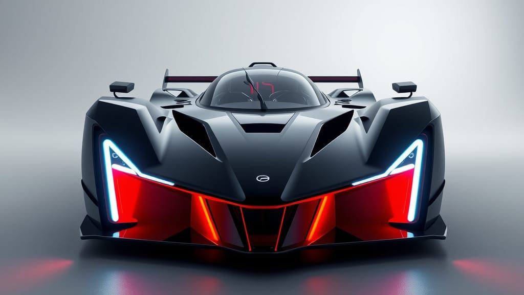 Sleek Aerodynamic Gordon Murray T80 IMSA GTP Hypercar in Neo...