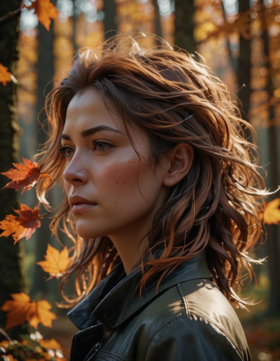 Autumnal Woman Portrait in Unreal Engine 5