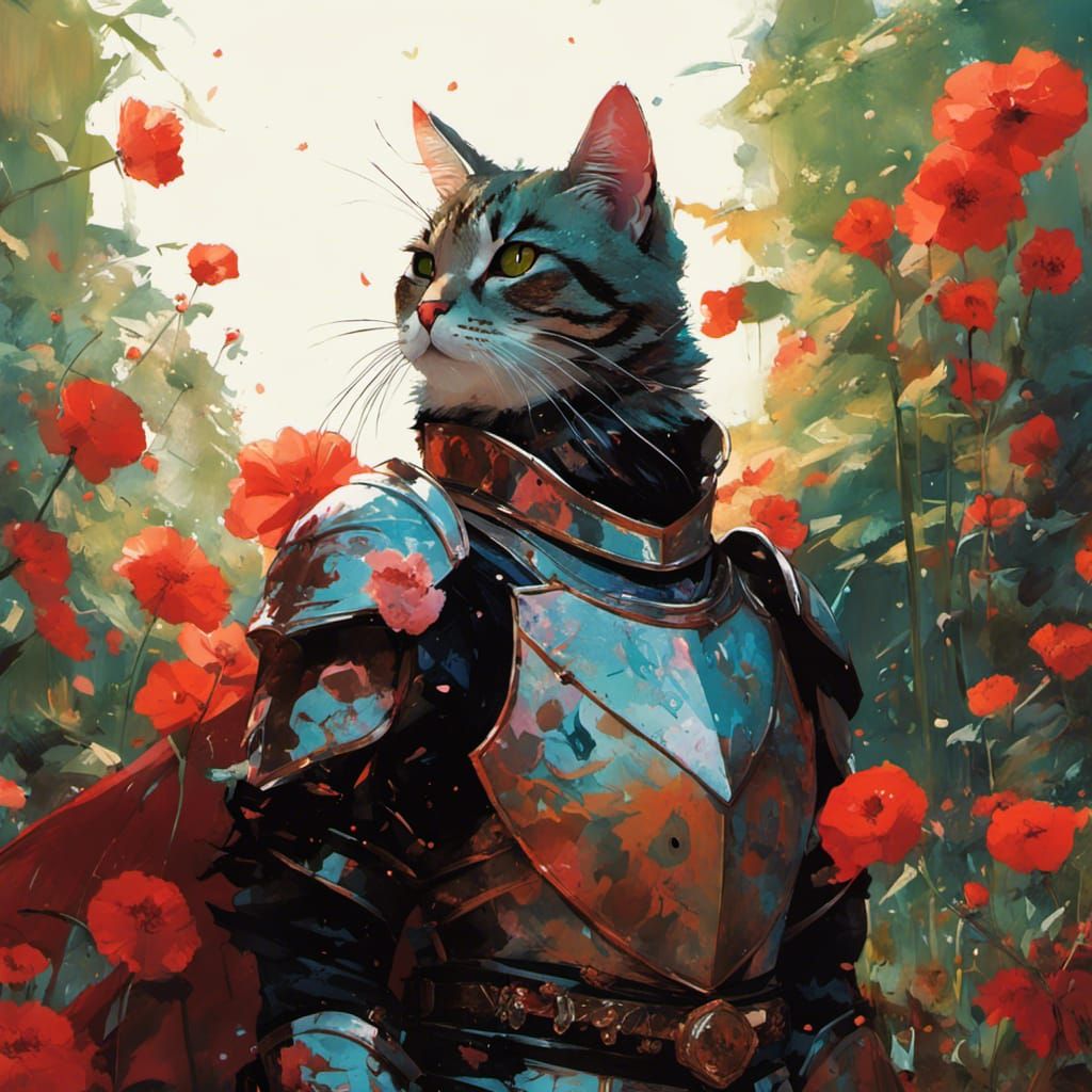 Cat Knight of the Sacred Mouse: Anime Style