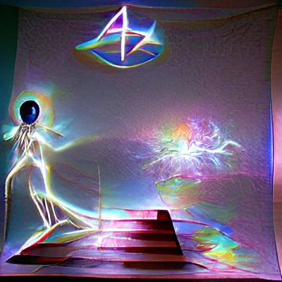 Abstract Astral Projection in Dreamlike Colors