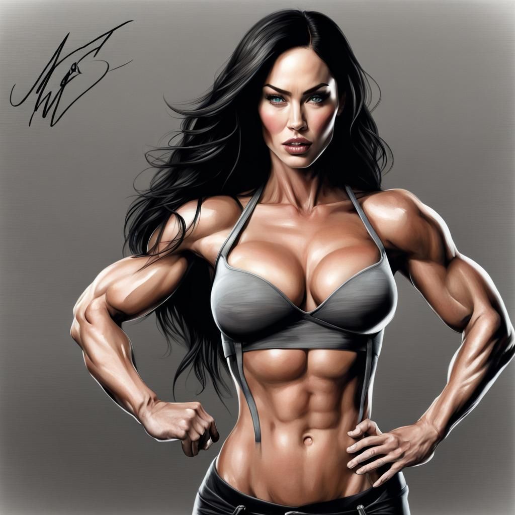 Muscular Woman with Defined Physique