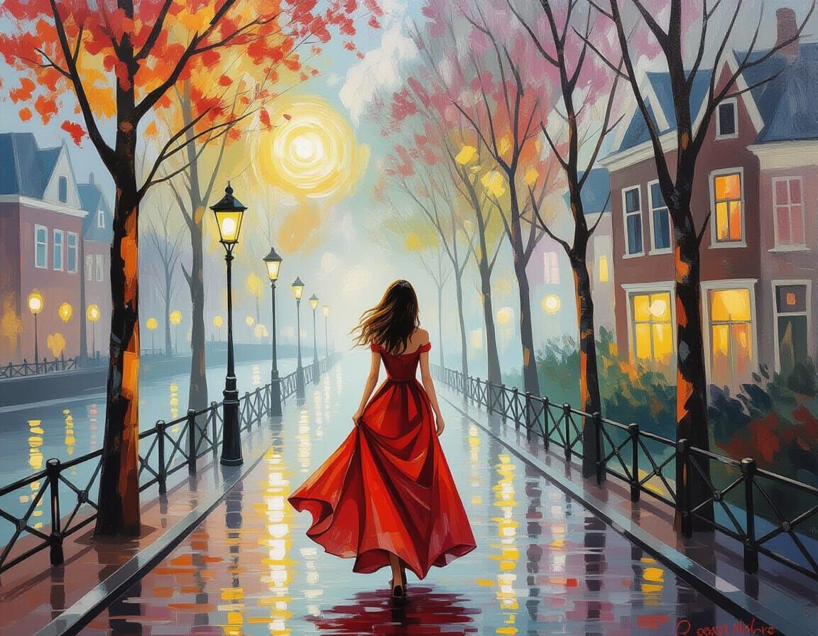 Walk Along Dutch Canal