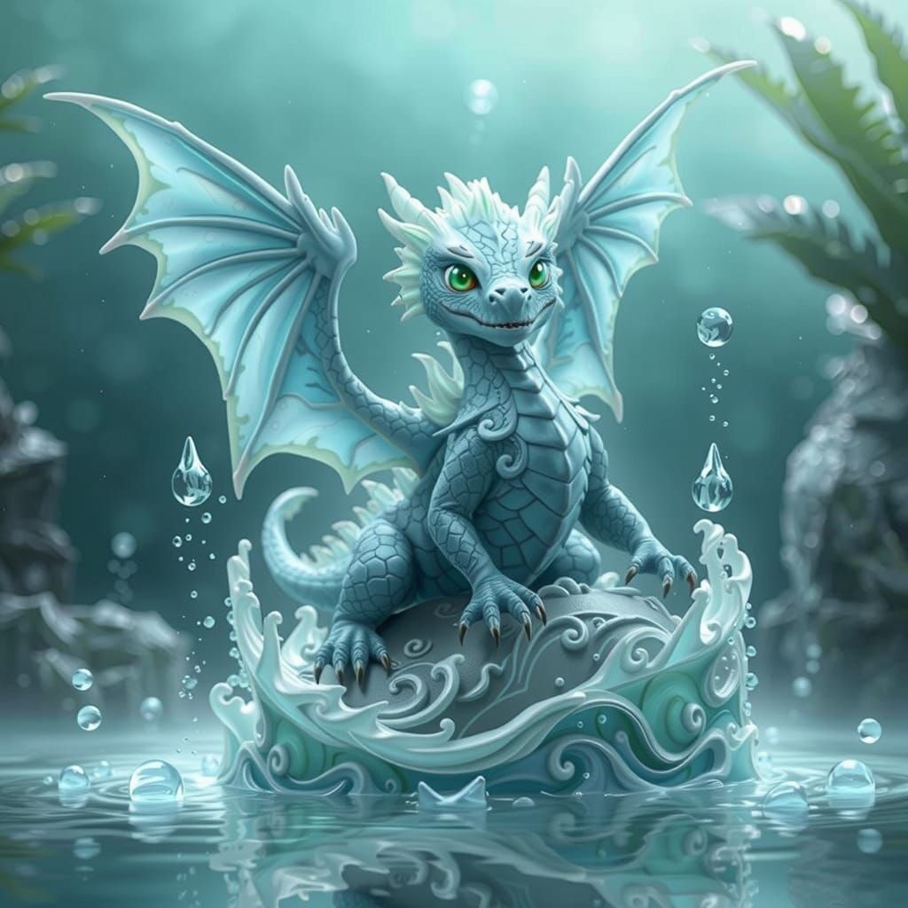 Surreal Water World with Hyper-Realistic 3D Anime Art