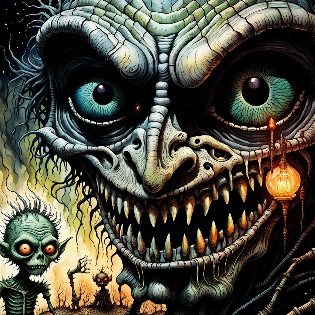 Grotesque Goblins: A Tim Burton-esque Hellscape