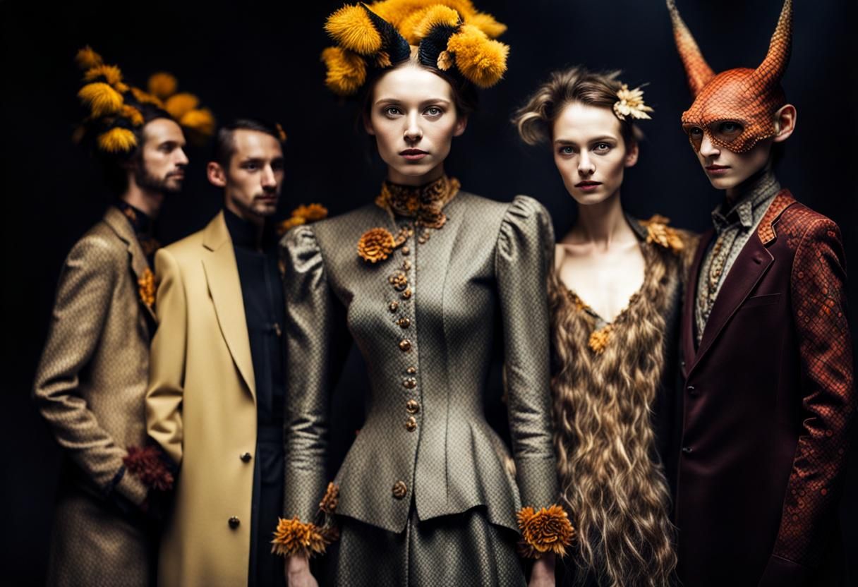 Surreal Restaurant Celebration with Exotic Aliens