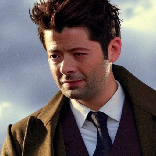 Heavenly Angel Castiel in Divine Light