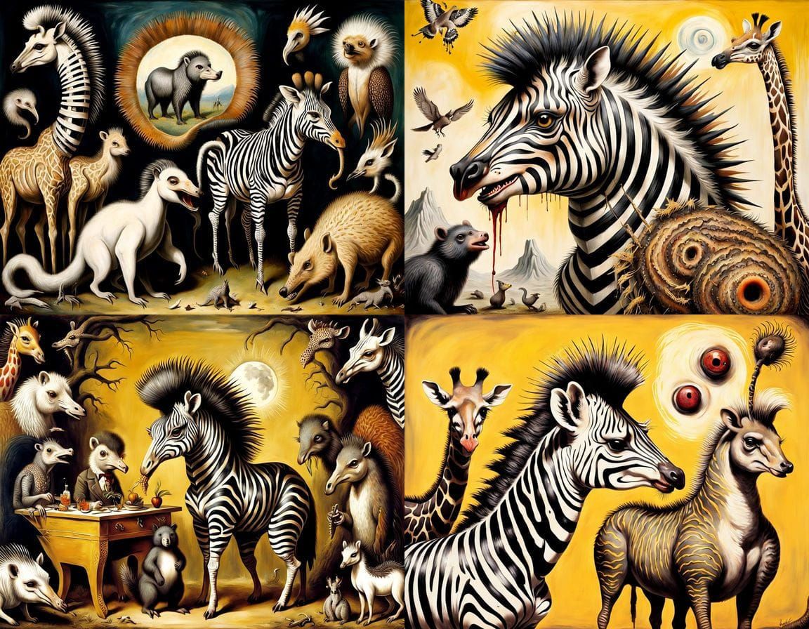 Horrific Mutant Zygote in Lush African Landscape