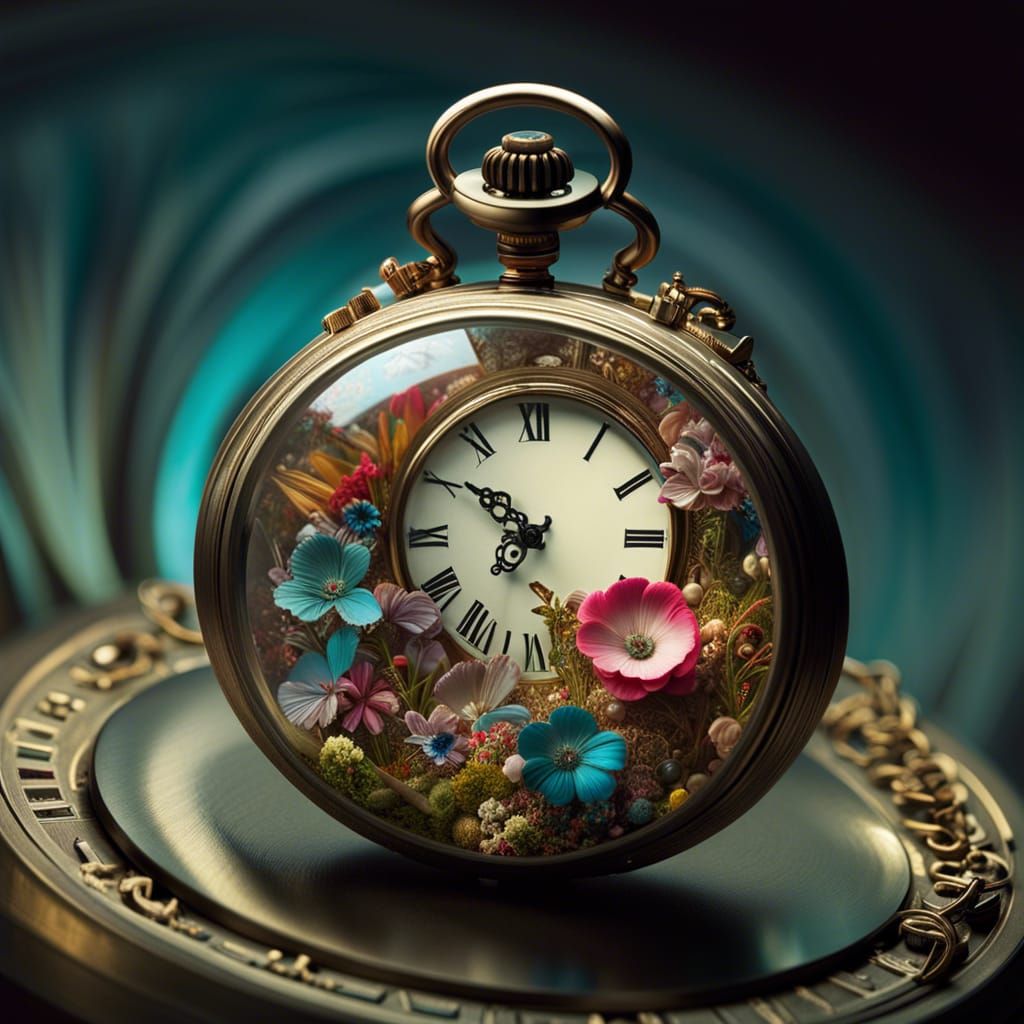 Pocket Watch Diorama in Alberto Seveso Style
