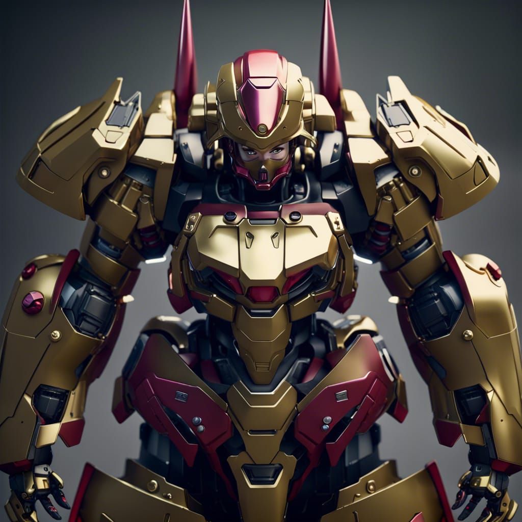Detailed Female Form in Zeon Zaku Armor