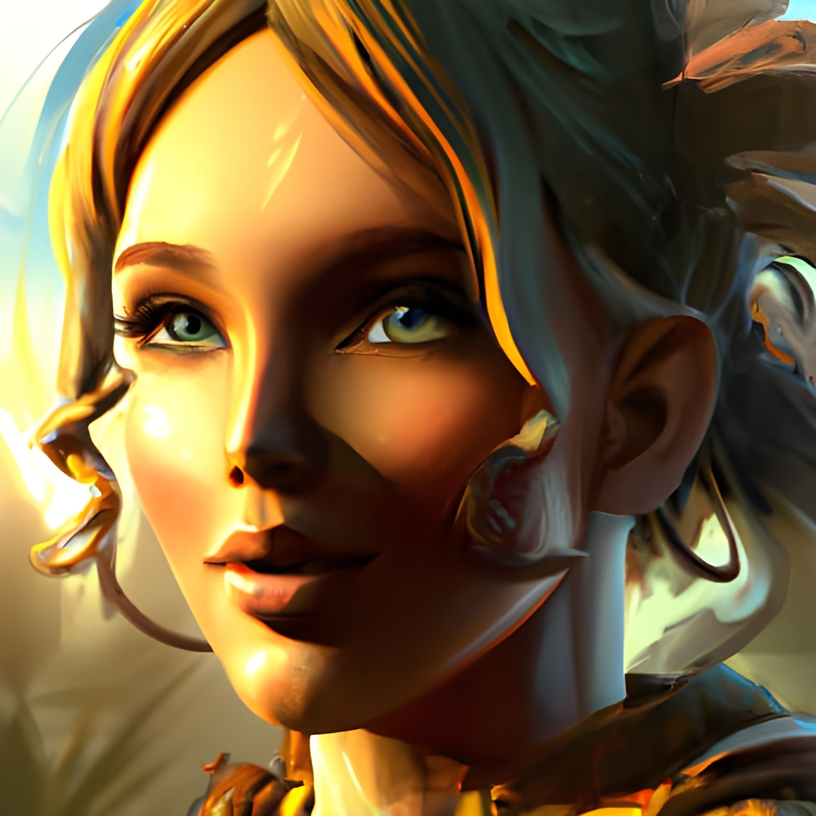 Hyperdetailed Portrait with Dynamic Lighting