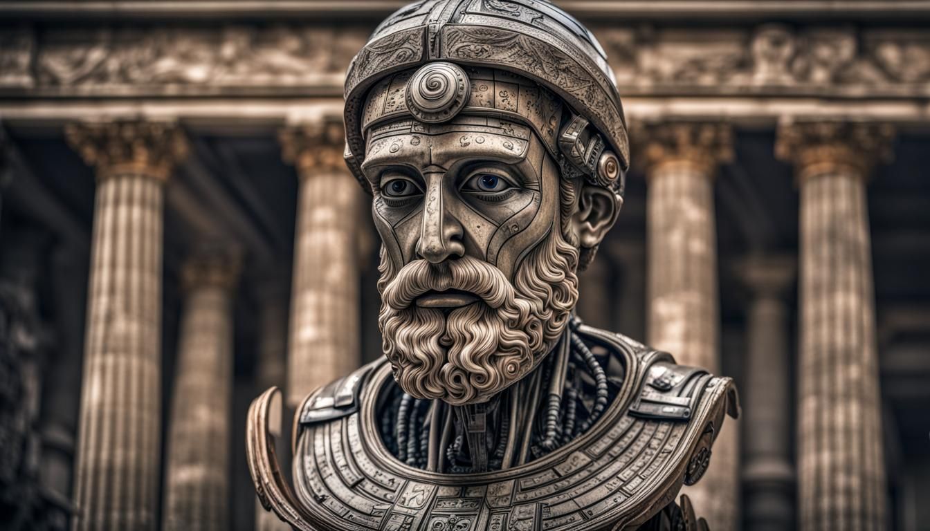 Ai clone robot of Pythagoras