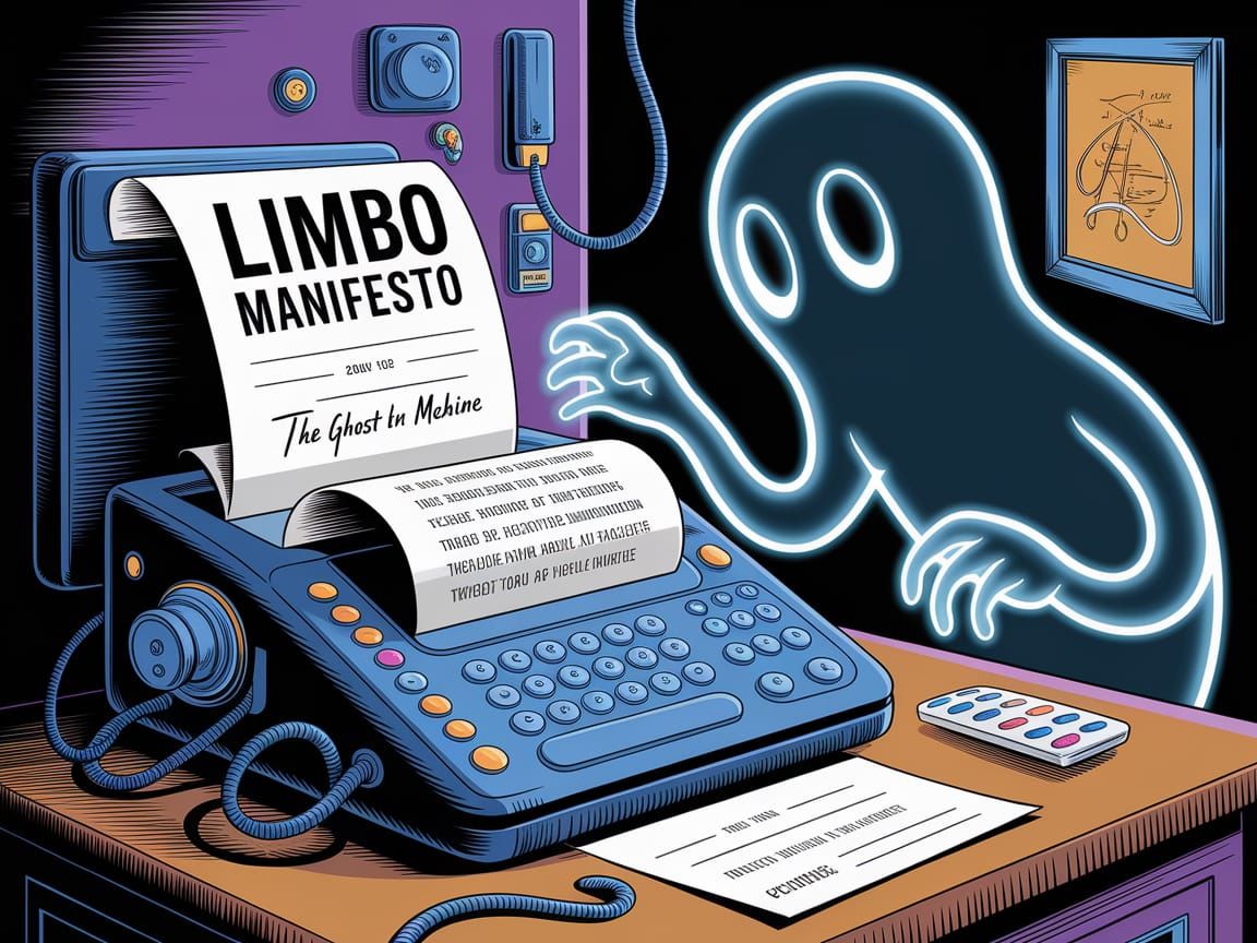Ghostly Fax Machine Prints Limbo Manifesto