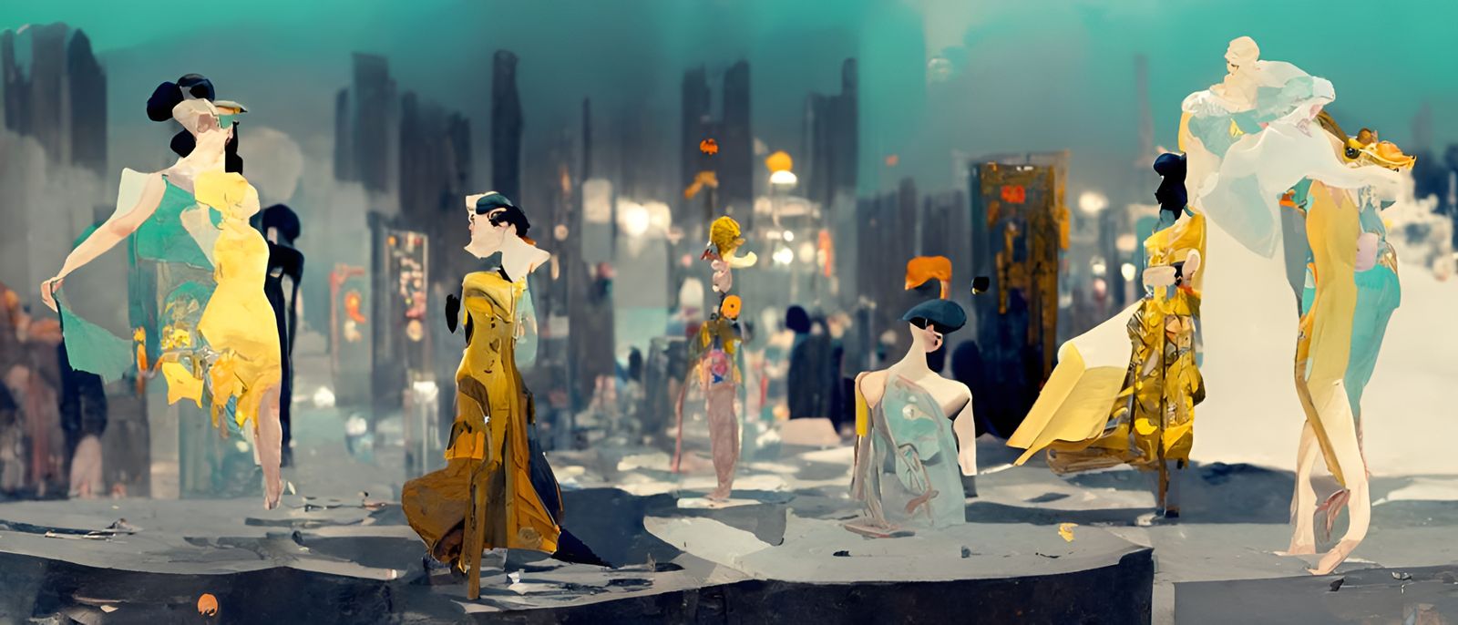 Vintage Cartoon Fashion Show in Fleischer Studios Style