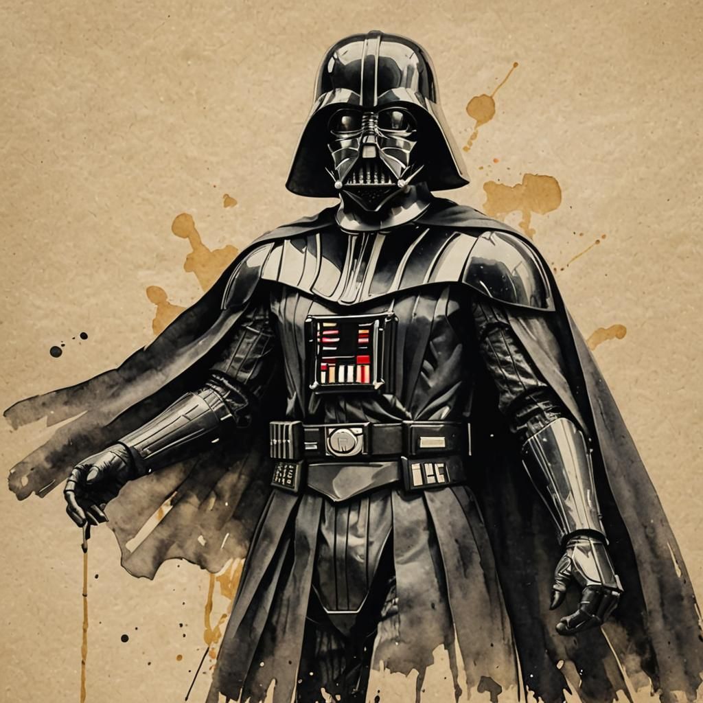 Darth Vader in a Dress: Coarse Watercolor