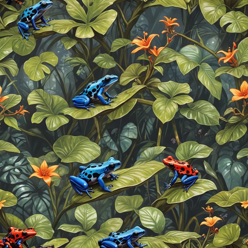 Fairy Riding a Poison Dart Frog