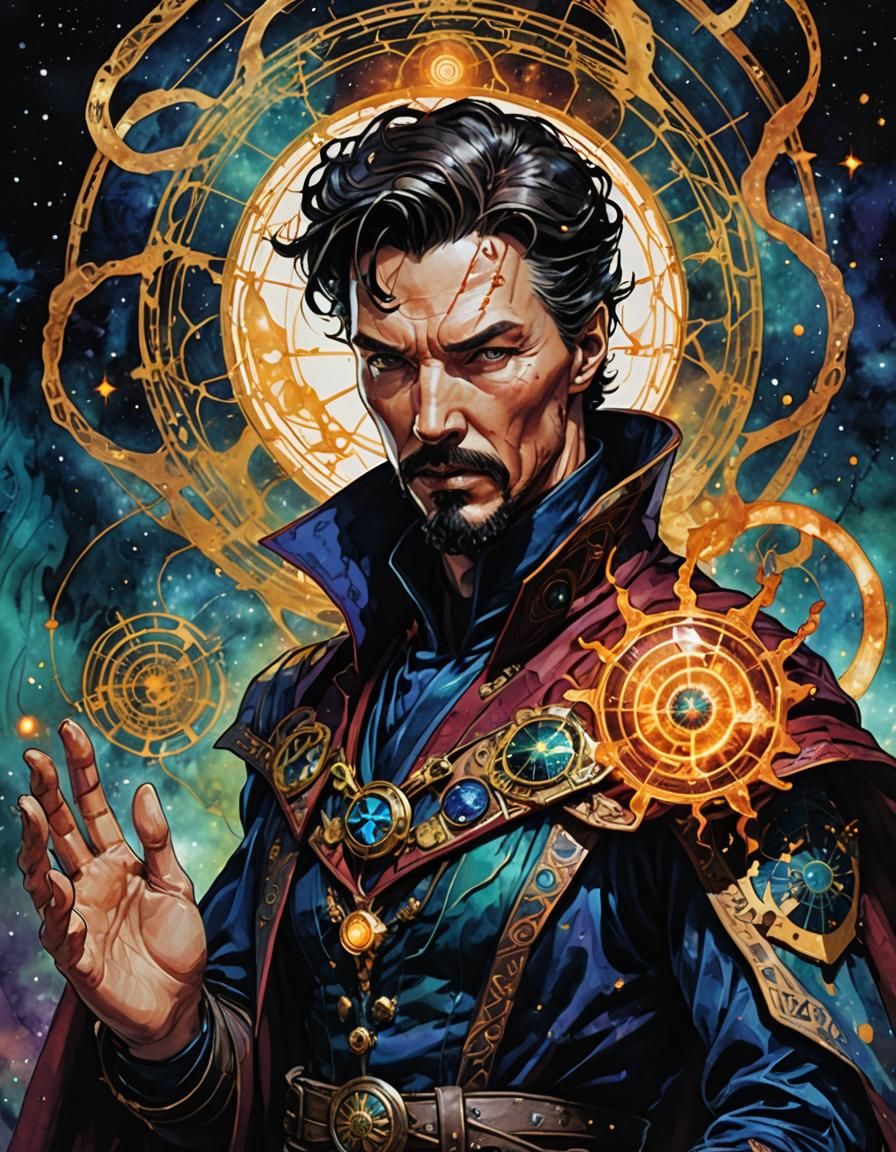 Dr. Strange Space Cowboy in Solarpunk Fantasy