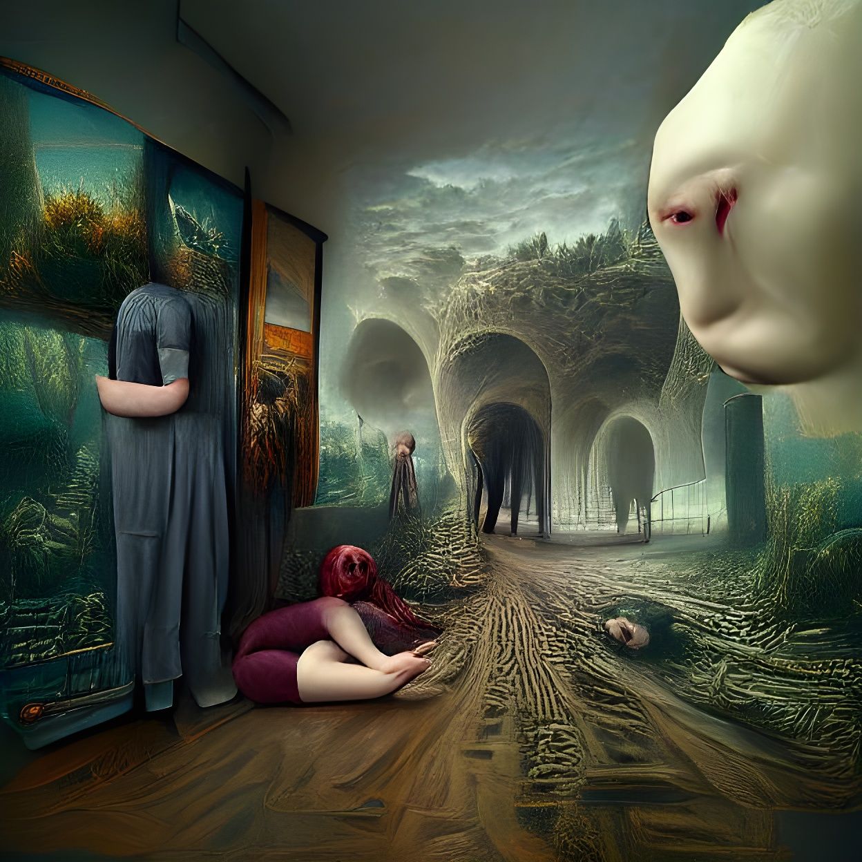 Surreal Horror: Grotesque Doom in Renaissance Style