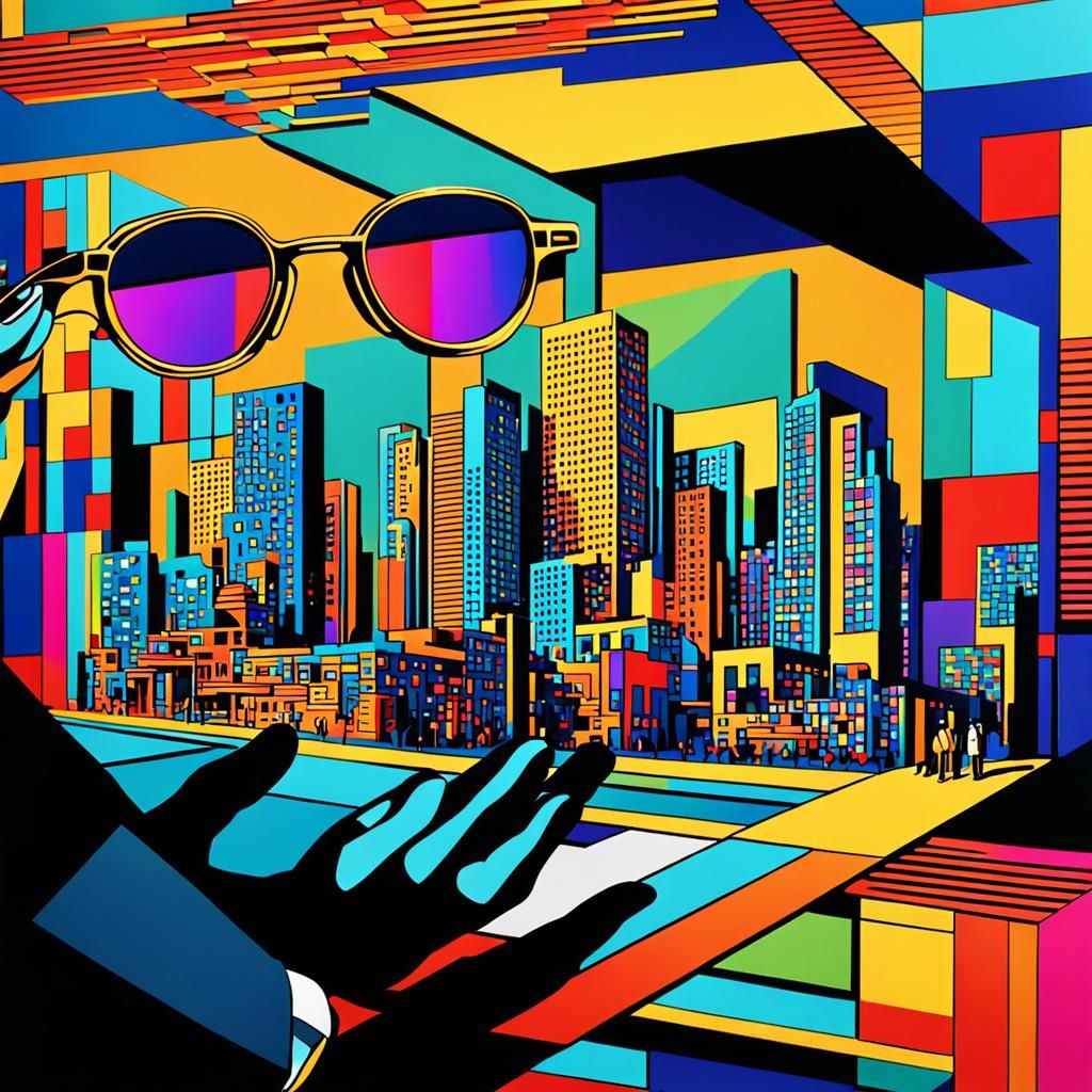 Pop Art Person with Money and Sacrifice